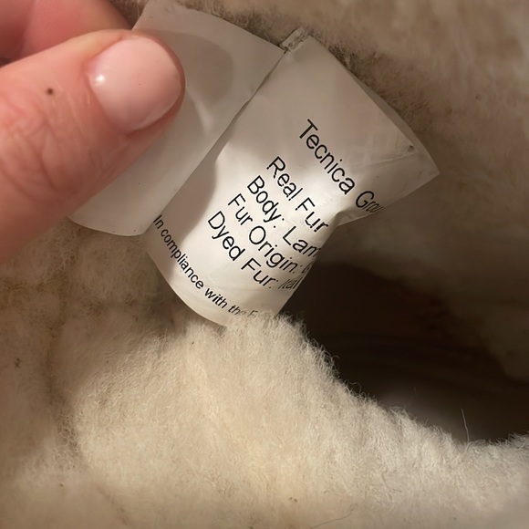 Moonboot Lace Up Suede Shearling Snow Boot - Picture 6 of 7